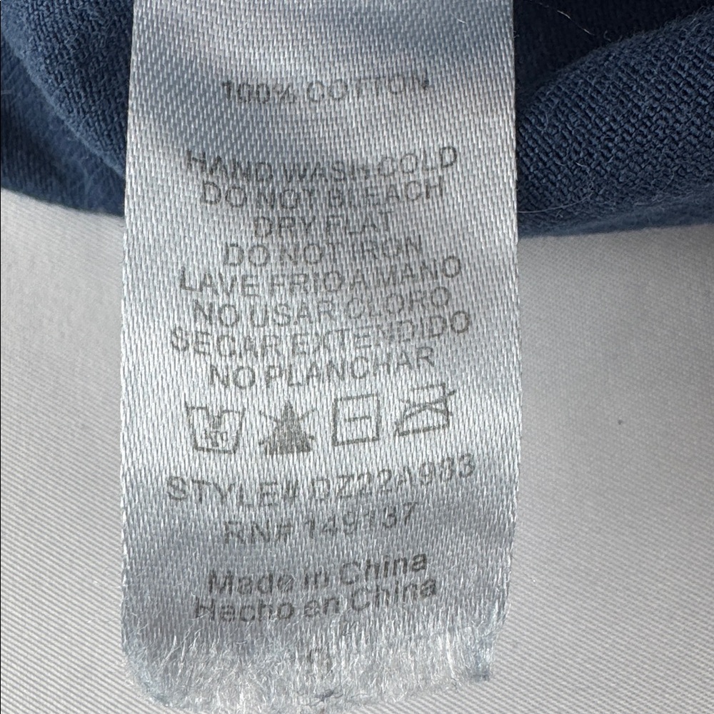 Double Zero Dark Blue Cotton Drawstring Shorts - image 5